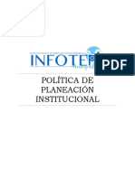 Acuerdo 009 Politica de Planeacion Institucional