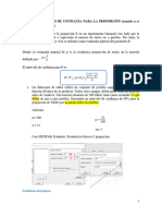 3.intervalo de Confianza para Una Proporción