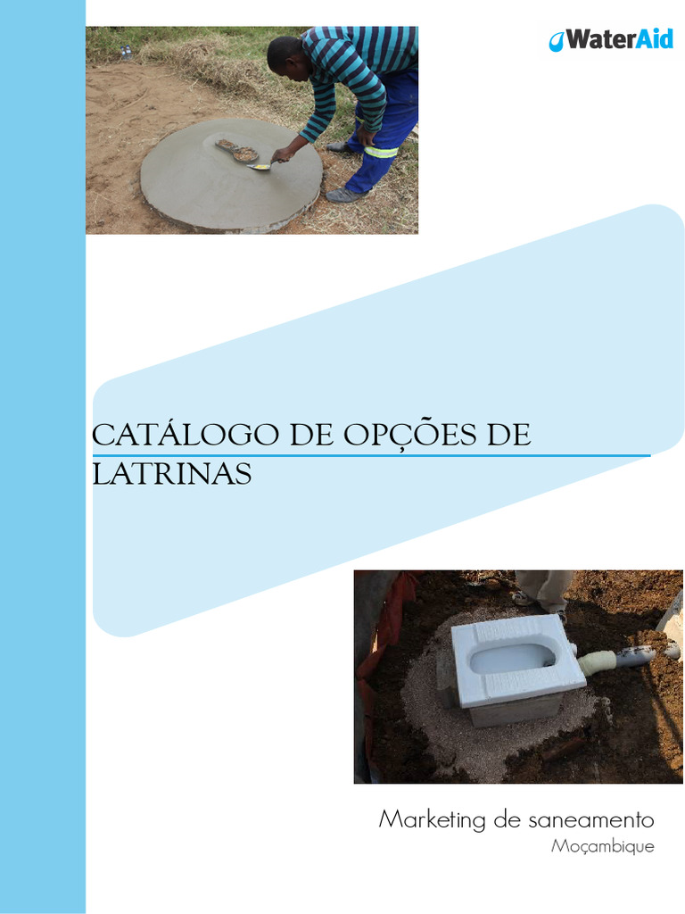Catálogo de Tipos de Latrinas em Moçambique | PDF | Cimento