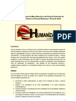 Plan de Trabajo Para La Mesa Directiva Del Centro Federado de La Facultad de Letras y Ciencias Humanas (1)