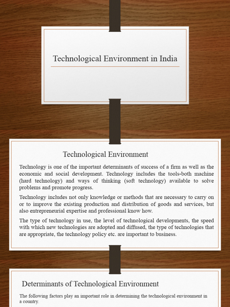 5 Unit Technological Environment in India | PDF | Competitive Advantage ...