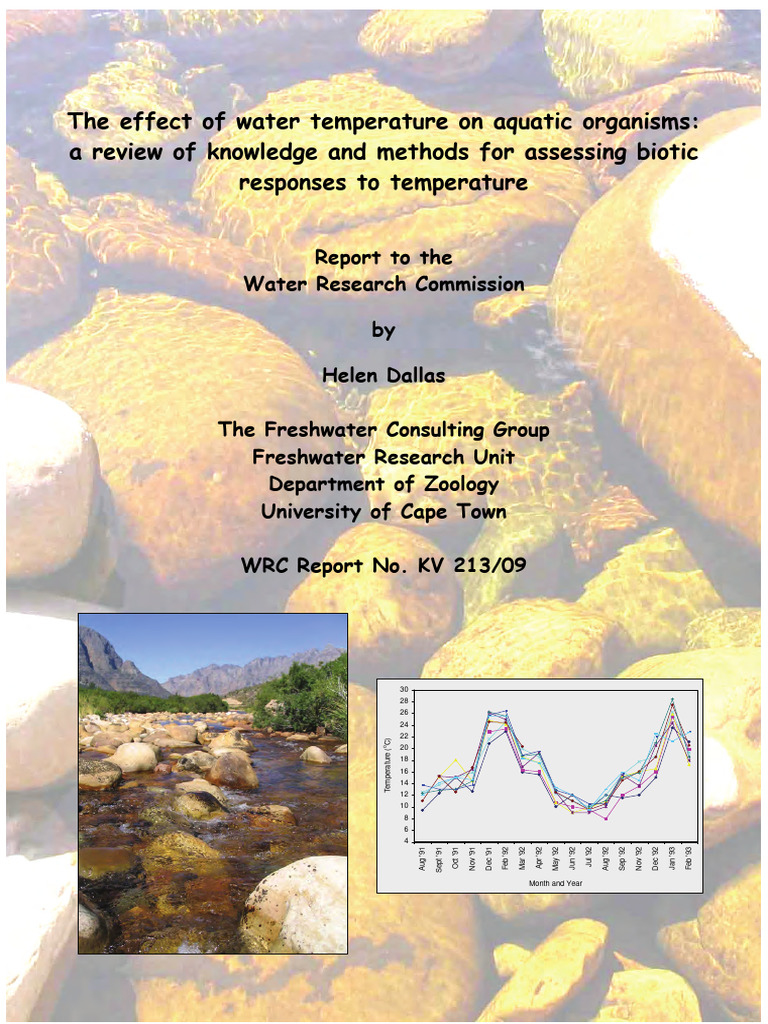 Aquatic Temperature Impact Study | PDF | Discharge (Hydrology) | River
