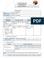 Sesión de Aprendizaje Nº5 Cyt Unidad 1