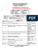 Actividades 2022. Institucional