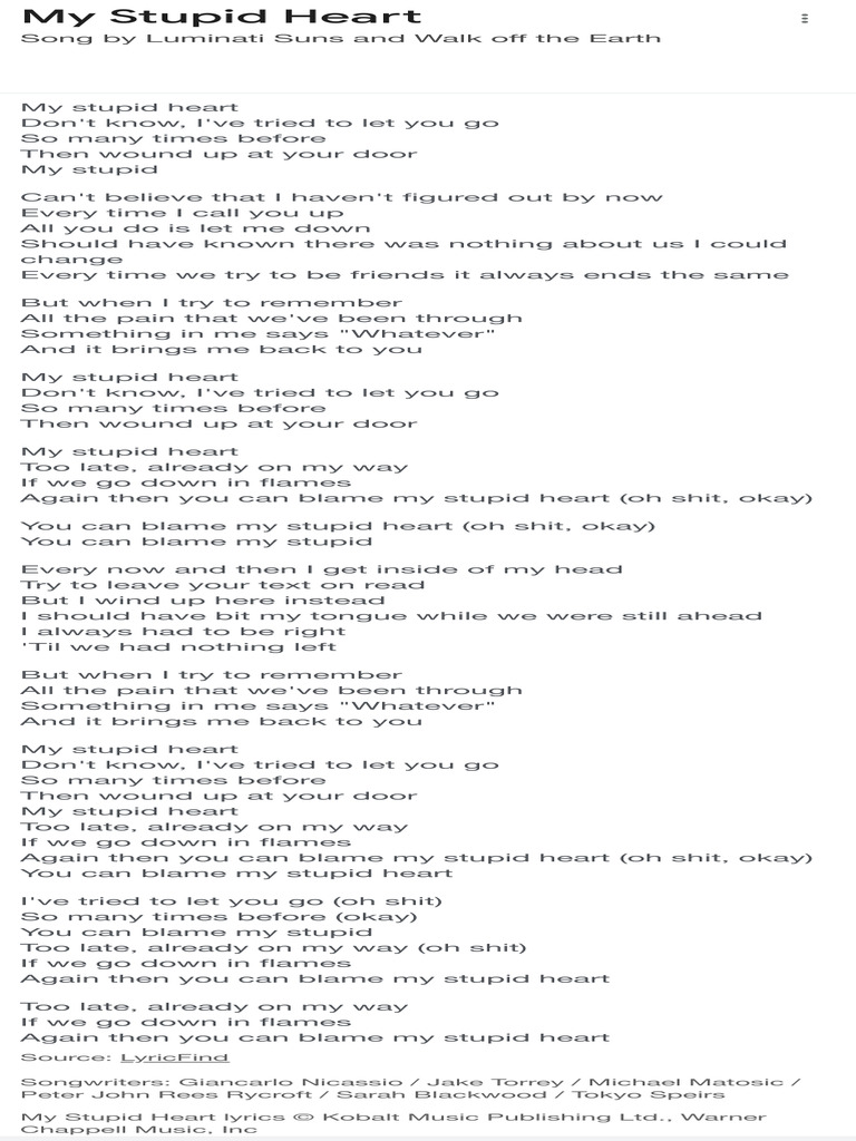 my-stupid-heart-lyrics-pdf
