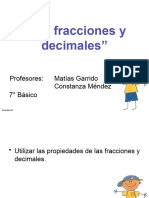 Números Fraccionarios 7° Básico (Matemáticas)