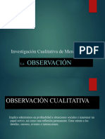 LA OBSERVACIÓN - La Etnografia