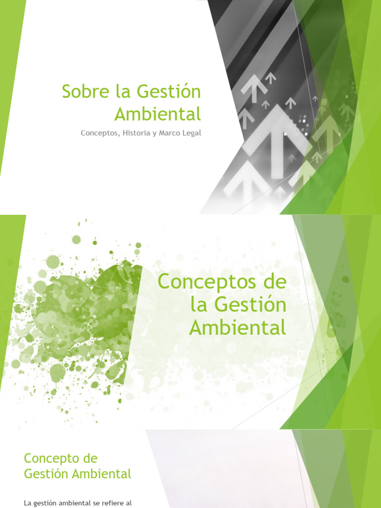 Historia y Marco Legal de la Gestión Ambiental | PDF | Entorno natural ...