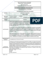 Organizacion comunitaria sostenible