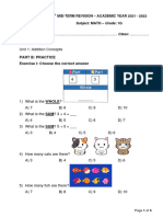 Grade 1- 1st Mid-term Revision Math