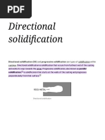 Directional Solidification | PDF | Casting (Metalworking) | Physical ...