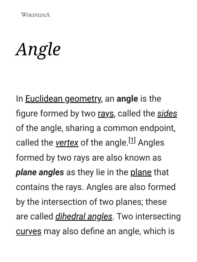 Understanding Angles in Geometry | PDF | Angle | Minute And Second Of Arc