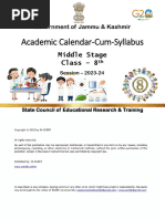 Syllabus Class-8th - Compressed