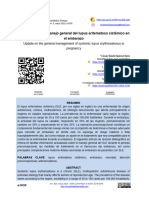 Actualización Del Manejo General Del Lupus Eritematoso Sistémico en El Embarazo