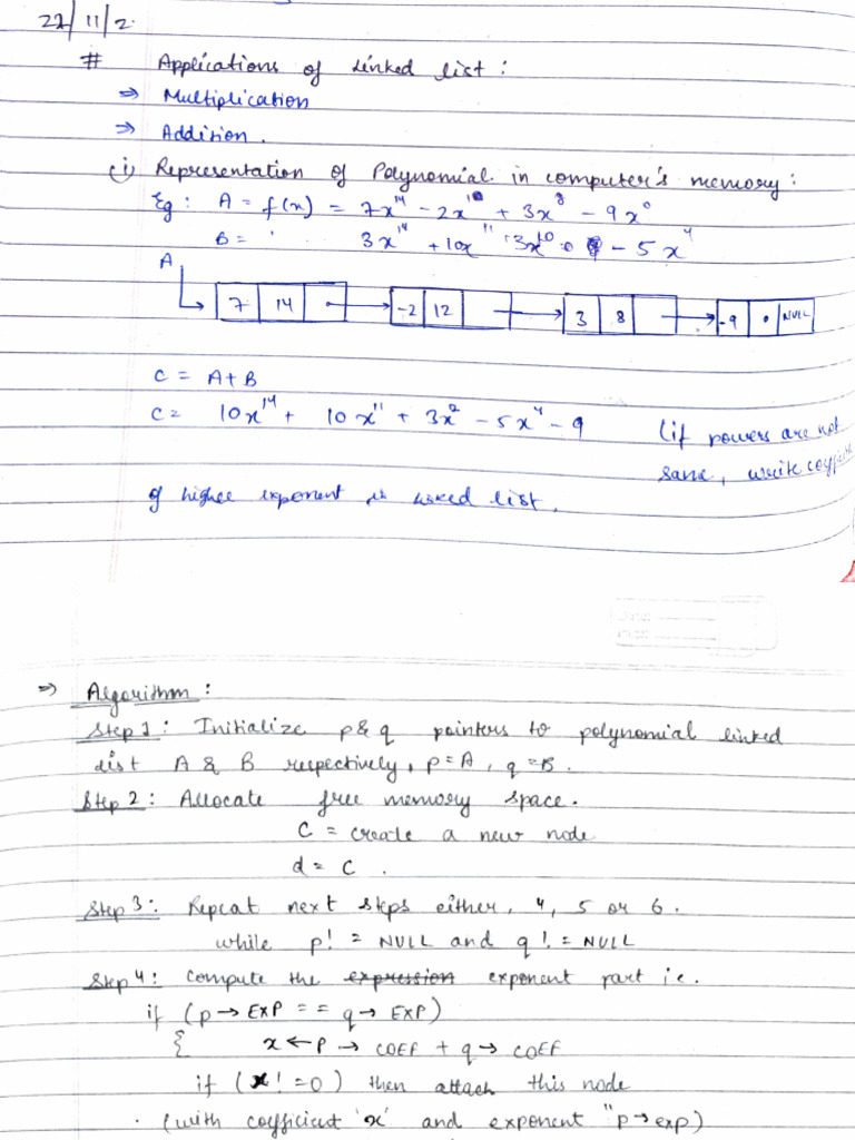 Data Structure & Algorithm notes | PDF