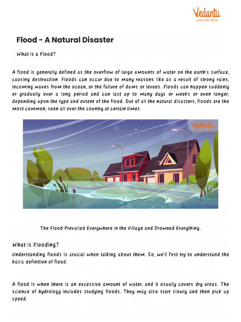 Flood - A Natural Disaster | PDF