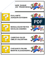 Nombres de Estudiantes MARIO