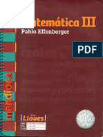 Matematica 3 Entre Llaves - Pablo Effenberger
