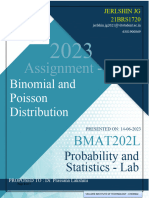 Lab 5. Binomial and Poisson Distribution 