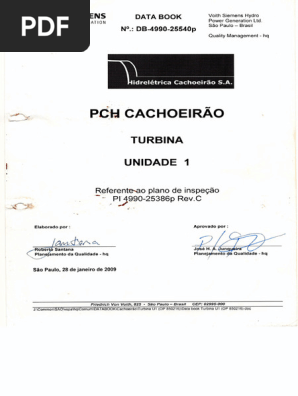 1 - Data Book de Fabricação Turbina UG-2 | PDF