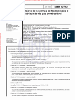 NBR12712 - Projeto de Sistemas de Transmissão e Distribuição de Gás Combustível