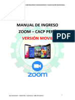 Manual Ingreso Zoom - Versión Móvil