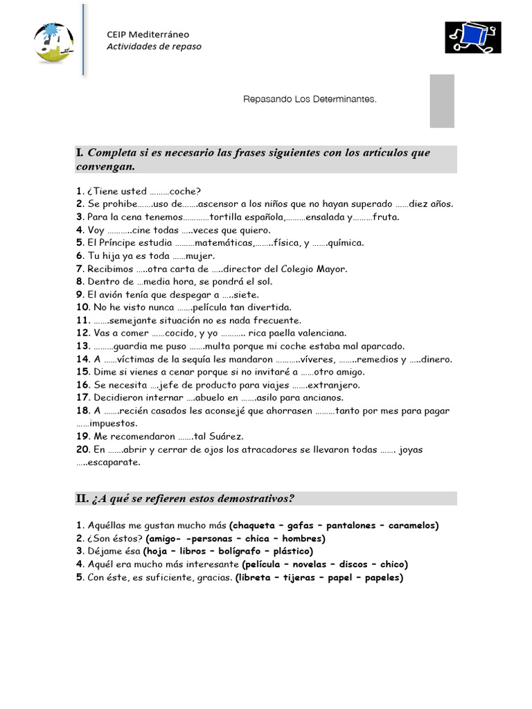 ejercicios-repaso-de-determinantes-demostrativos-posesivos-1-8
