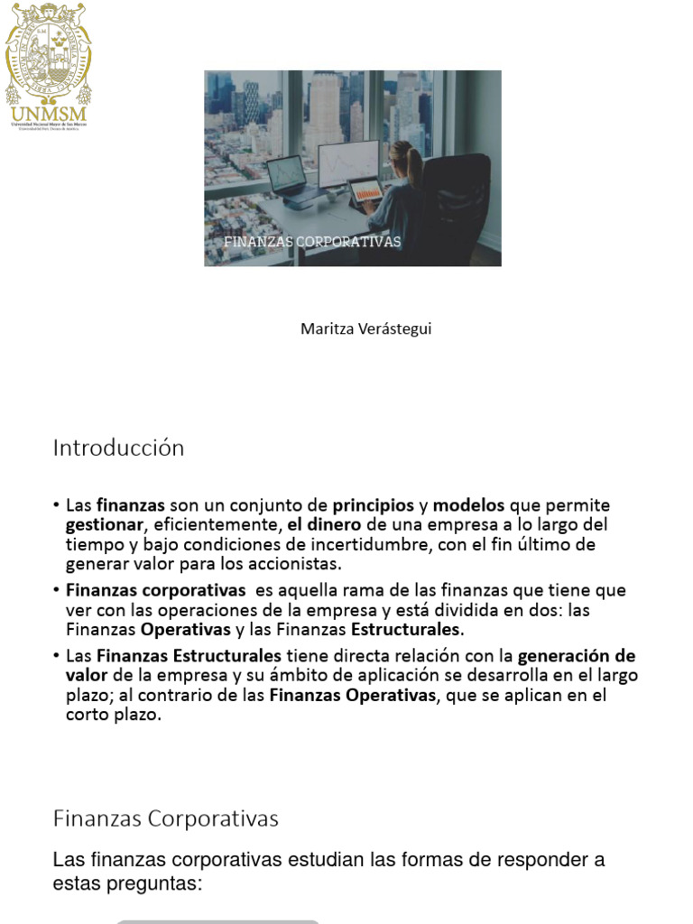 Finanzas Corporativas: Claves y Decisiones | PDF | Business | Inversiones