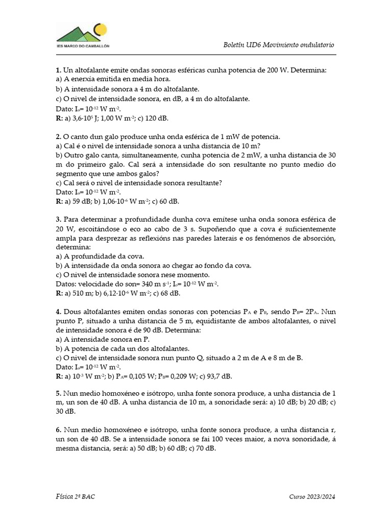 Boletín UD6 | PDF