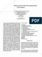 On The Hilbert-Huanf Transform Data Processing System Development