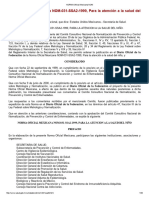 NOM 031-SSA2-1999 para la atencion a la salud del niño