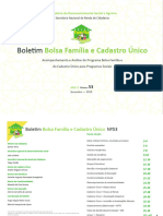 Boletim Bolsa Família Cadastro Unico N 53 - NOVEMBRO 2019