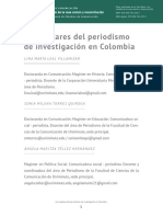 LOS AVATARES DEL PERIODISMO INVESTIGATIVO EN COLOMBIA
