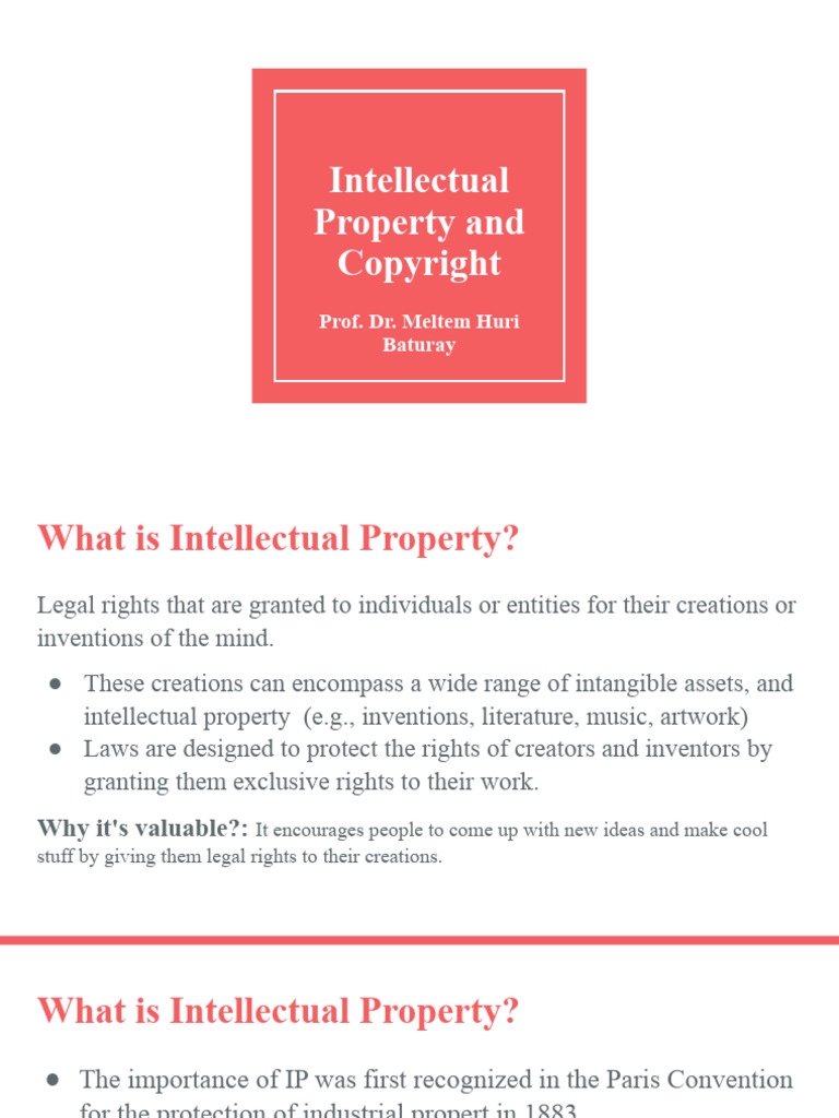Understanding Copyright and IP Rights | PDF | Intellectual Property ...