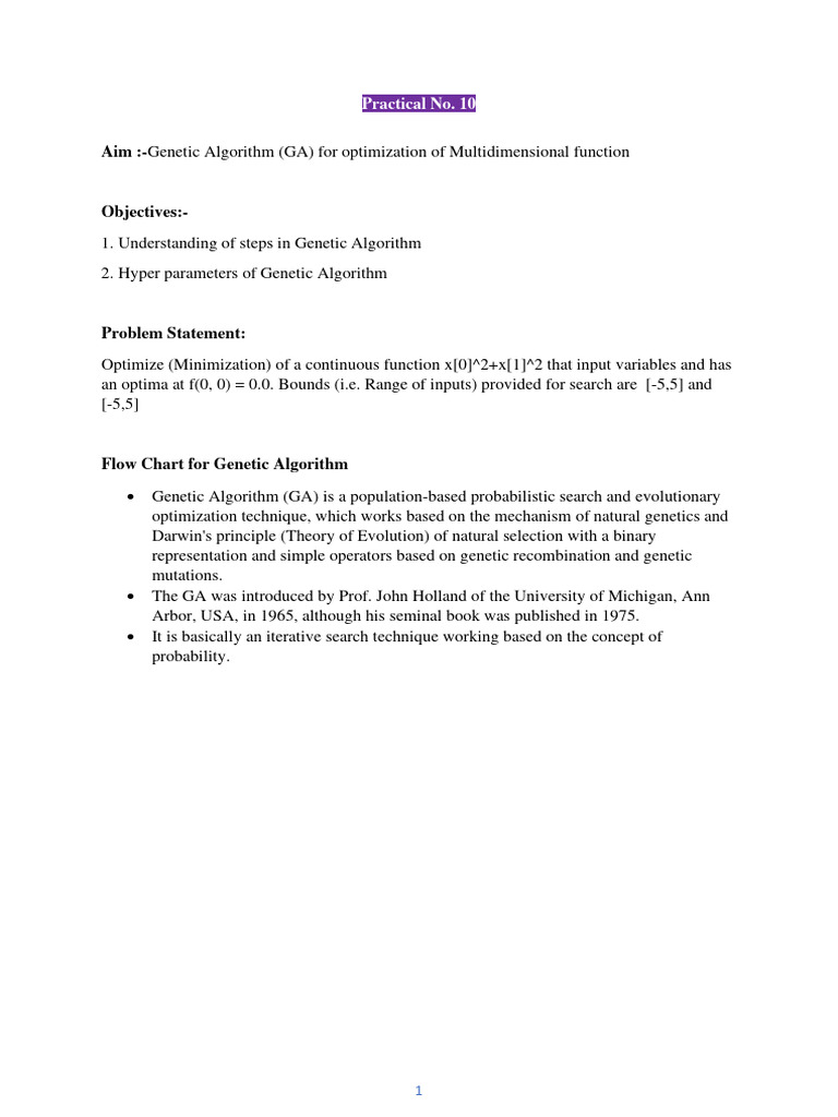 AIML | PDF | Genetic Algorithm | Mathematical Optimization