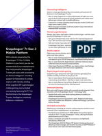 87-73943-1 REV B Snapdragon 7 Gen 3 Mobile Platform Product Brief