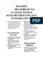 Exames Laboratoriais Na Avaliação Das Funçoes Hepaticas e Pa