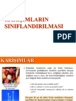 Karişimlarin Siniflandirilmasi