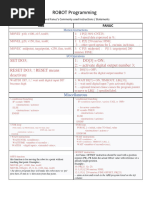 Common Instructions ABB and Fanuc