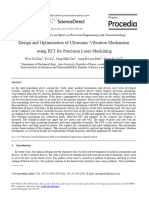 Design and Optimization of Ultrasonic Vibration Mechanism