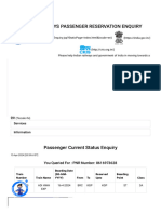 Welcome To Indian Railway Passenger Reservation Enquiry