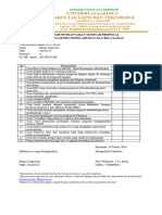 Formulir Pendaftaran Seminar Proposal Terbaru