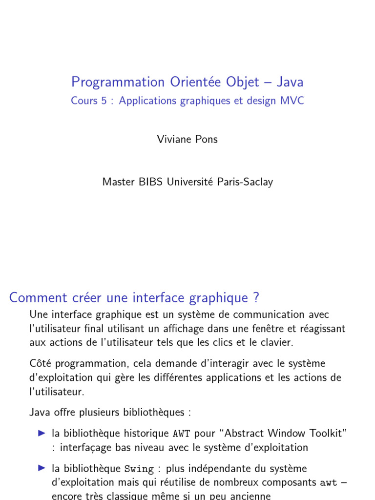 Dessiner un rectangle en Java | PDF | Modèle-vue-contrôleur | Informatique