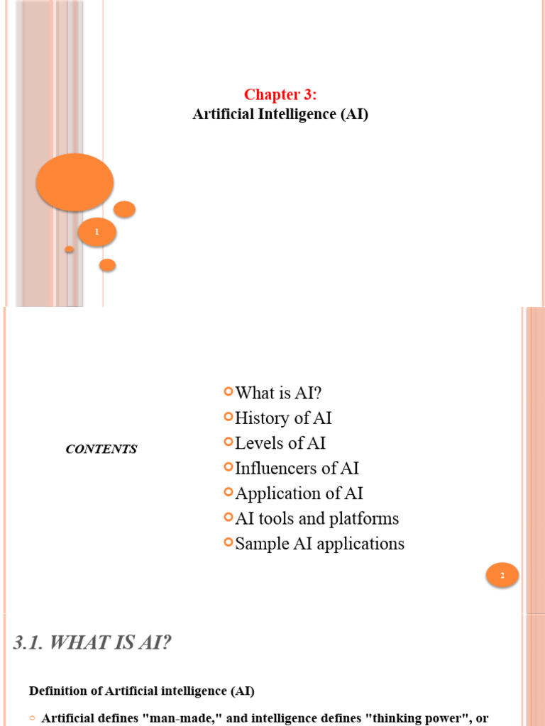 AI Overview: Concepts, History, and Applications | PDF | Artificial ...