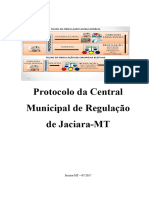 Protocolo da Central Municipal de Regulação de Jaciara-MT