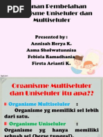Download Peranan Pembelahan Organisme Uniseluler Dan Multiseluler by Anya Ramadhania SN72332360 doc pdf