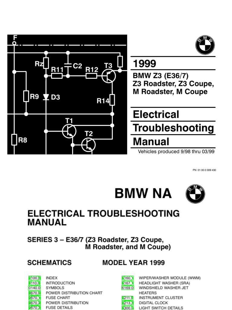 BMW E36 Wiring Diagrams Overview | PDF