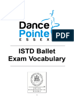 ISTD Exam Vocabulary