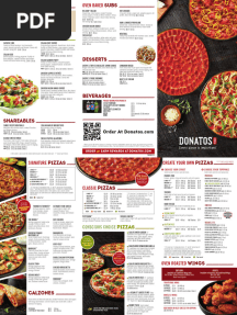 Donatos Carryout Menu