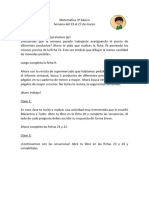 Matemática 3º básico 23 al 27 de marzo